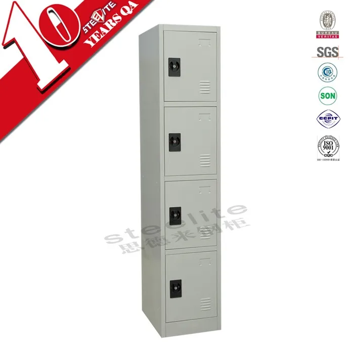 5 Compartment Slim Locker/5 Door Metal Cube Locker Storage Boxes/blue