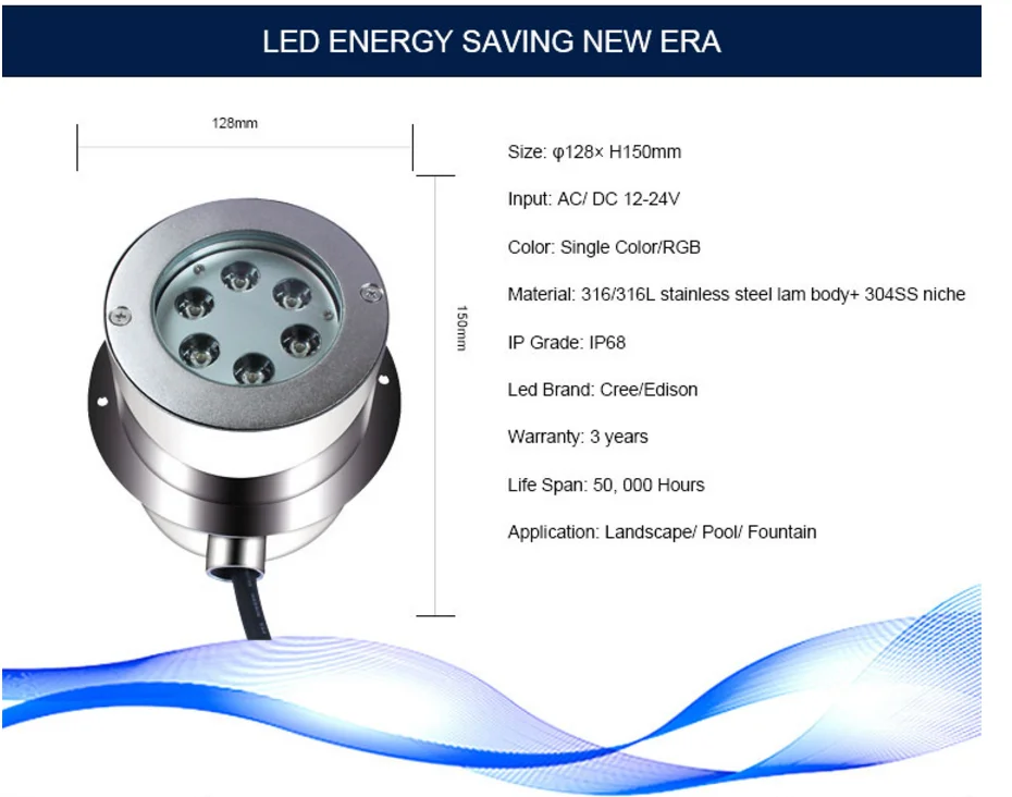 18w Dc 24v Dmx 512 Ip68 Swimming Pool Under Water Lighting Buy