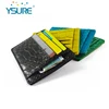 Fashion business style cover plastic card slot Genuine leather id credit protective card case