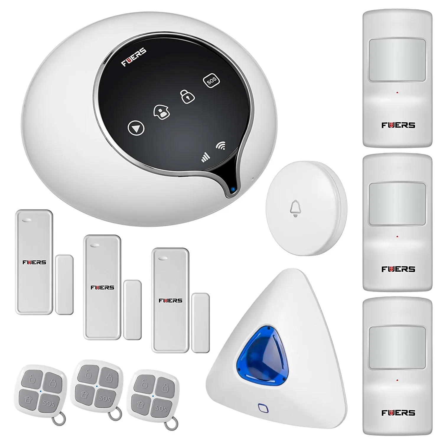 Fuers S1WG Voice Recording WIFI & 3G WCDMA SIM Card Intruder Alarm System Android/IOS APP Control Auto Dial DIY Kit