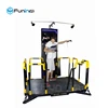 Thrilling and exciting standing vr simulator with vr glasses vr space walk game machine