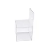 Hot selling China factory customized acrylic donation box with sign holder 1 and business card organizer