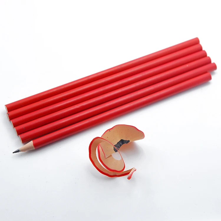 7 Inches Hb Lead Wooden Round Carpenter Pencils With Custom Logo Buy