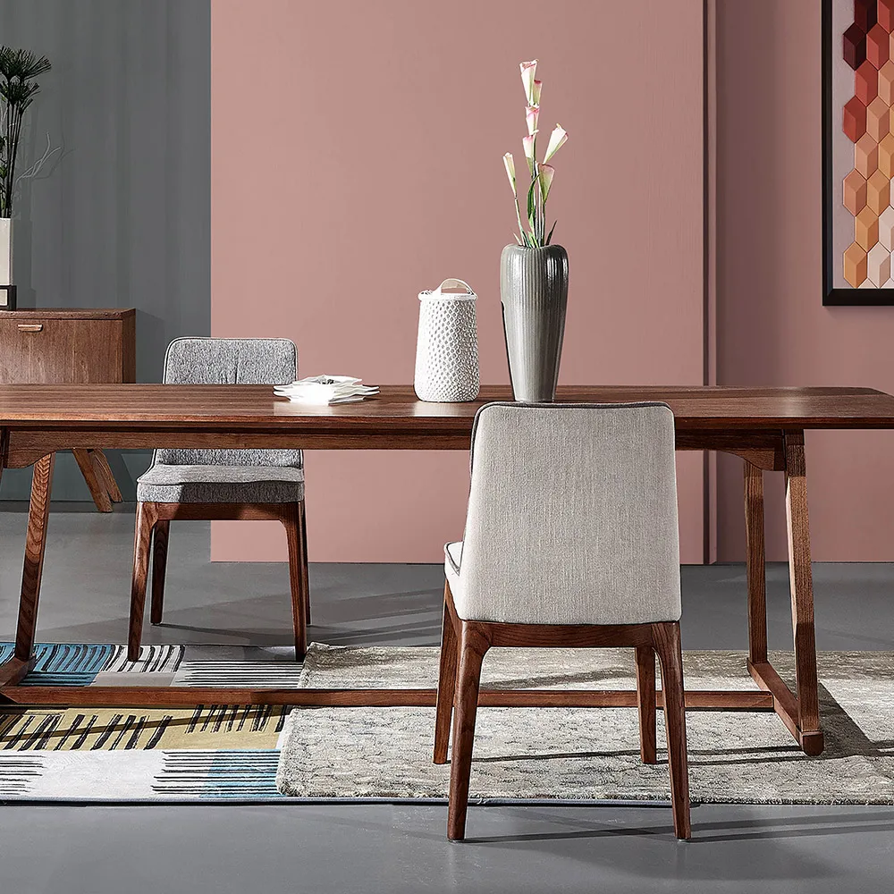 Nordic Modern Style Dining Room Furniture Wooden Long Rectangular