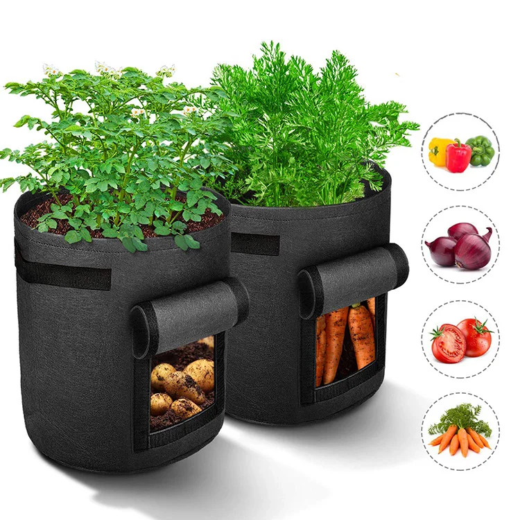 Felt Potato Grow Pot Ecofriendly Potato Planter Felt Grow Bags 5 Gallon Buy Felt Potato Grow