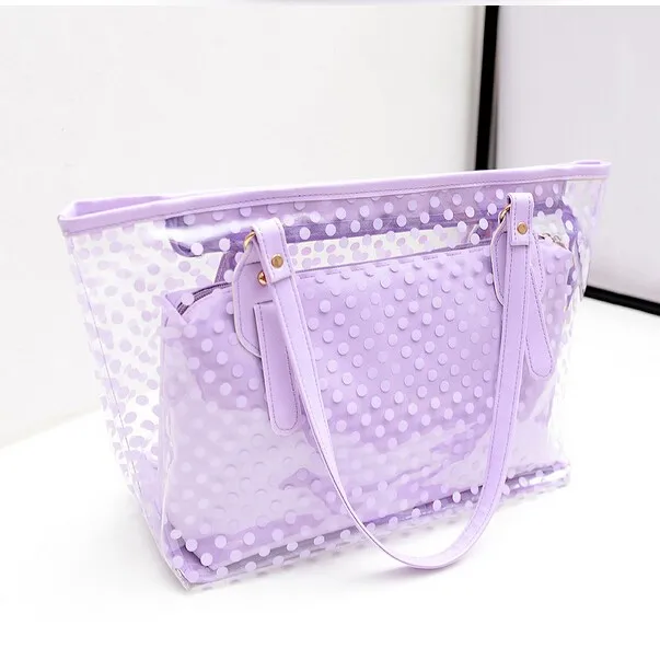 2016 Clear Printed Pvc Purses Handbag Beach Bag Leather Bags Handbag