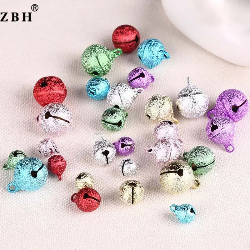 Instock Wholesale Creative Frosted Brass Mini Jingle Bells Accessories