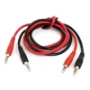 Test Lead 4mm Banana Plug Connectors with Male to Male Adapters