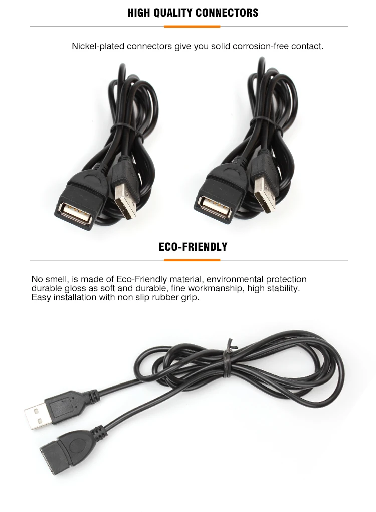 Customize Different Lengths Usb Extension Cable Popular Extra Female