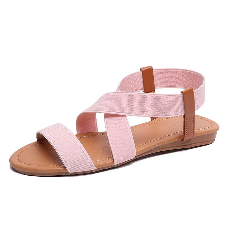 Cheap Wholesale New Design Summer Ladies Fancy Flat Fashion Sandals