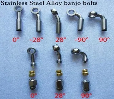 hose brake banjo crimp fittings stainless steel braided line an3 fitting m10 stable cluth bolts end aluminum