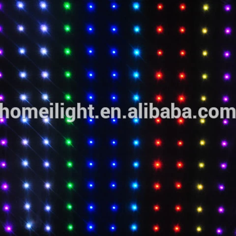 3*5M Fireproof cloth P18 led vision curtain for Stage Background RGB cloth light