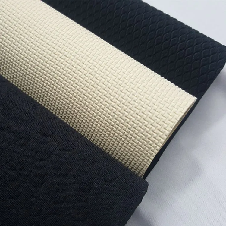 Embossed Colorful Nylon Neoprene Foam Sheet/neoprene Fabric Roll With