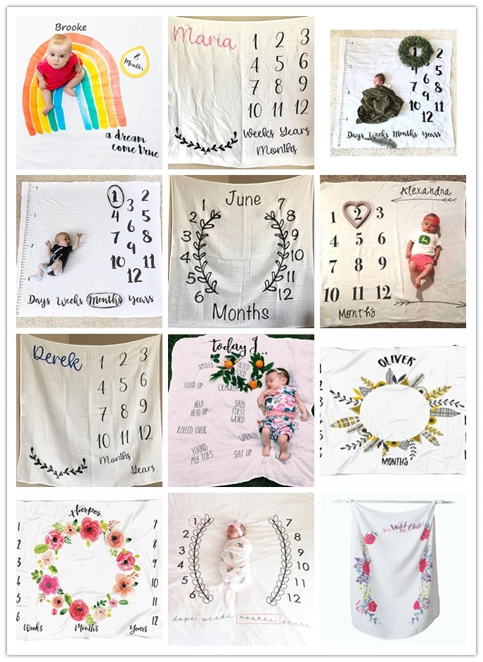 milestone baby blanket