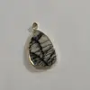 front hole or customized natural gemstone chakra tumbled network stone slab pendants