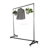 metal hanging clothes drying single pole telescopic clothes rack