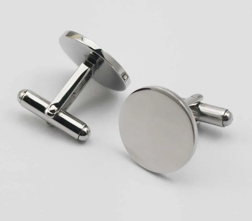 Best Price Silver Round Stainless Steel Cufflink Blanks - Buy Stainless ...