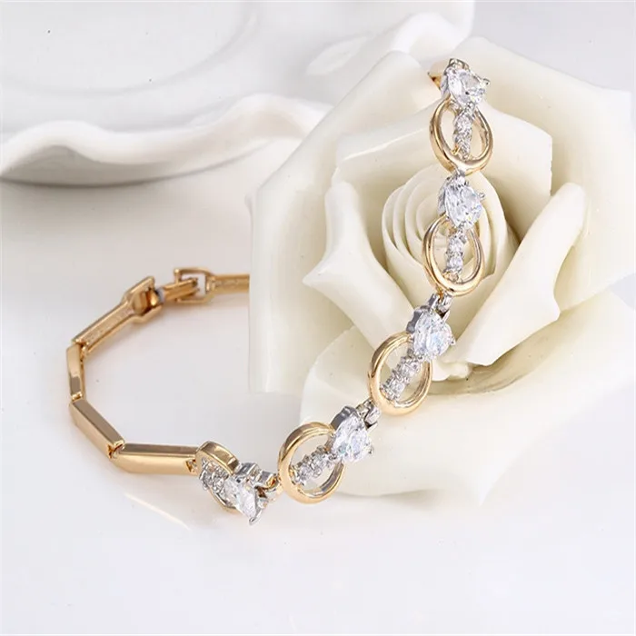 72991 High Quality Fashion Multicolor Dubai Gold Bracelet Latest Models