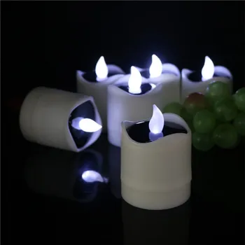 Solar Candle Led Flameless Tealight Candles Outdoor Waterproof Solar Candle Led Flameless Tealight Candles Outdoor Waterproof Electric Flickering Tea Lights