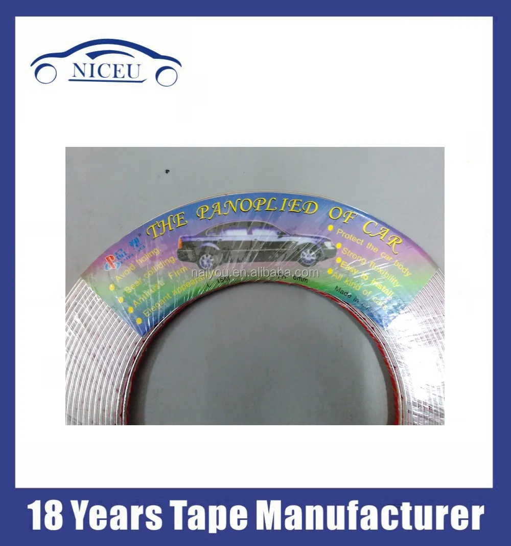 Car Decoration Door Edge Chrome Moulding Strip Auto Body Protector