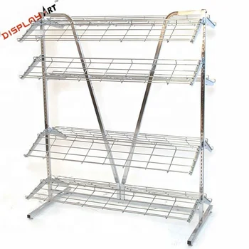 Custom Shoe Rack 2 Sided 4 Wide X 66 High Includes 8 12 Deep Shelves Chrome Buy Shoe Rack Metal Rack Chrome Shoe Rack Product On Alibaba Com