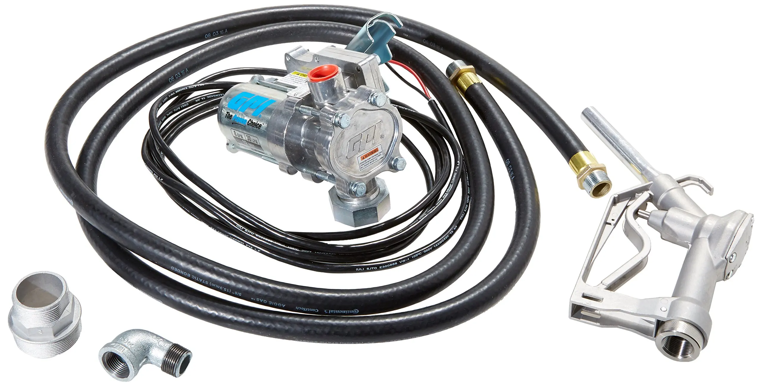 Get Quotations · GPI 137100-05, EZ-8 Aluminum Fuel Transfer Pump with Spin Collar,