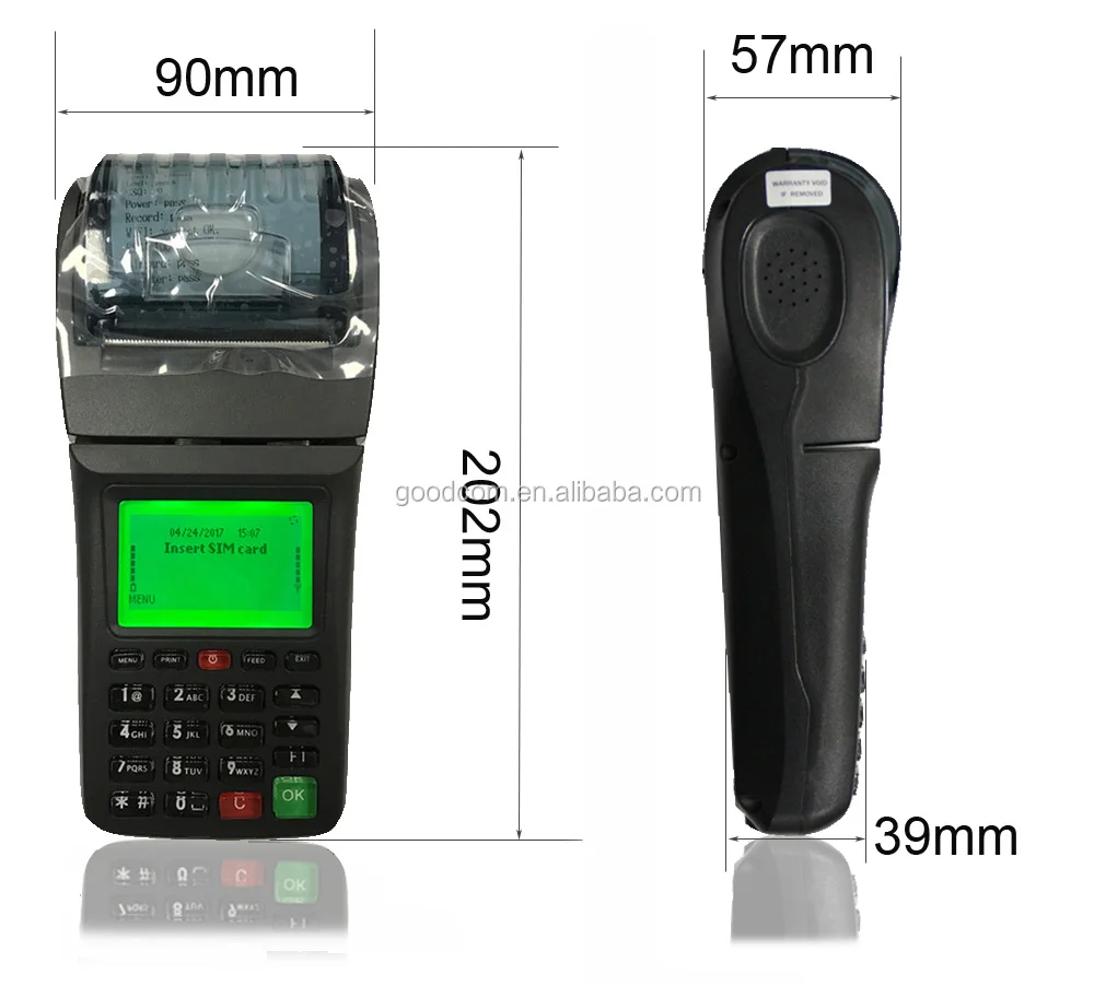 Goodcom GT6000G Handheld 3G Voucher Printing Machine for Mobile Recharge