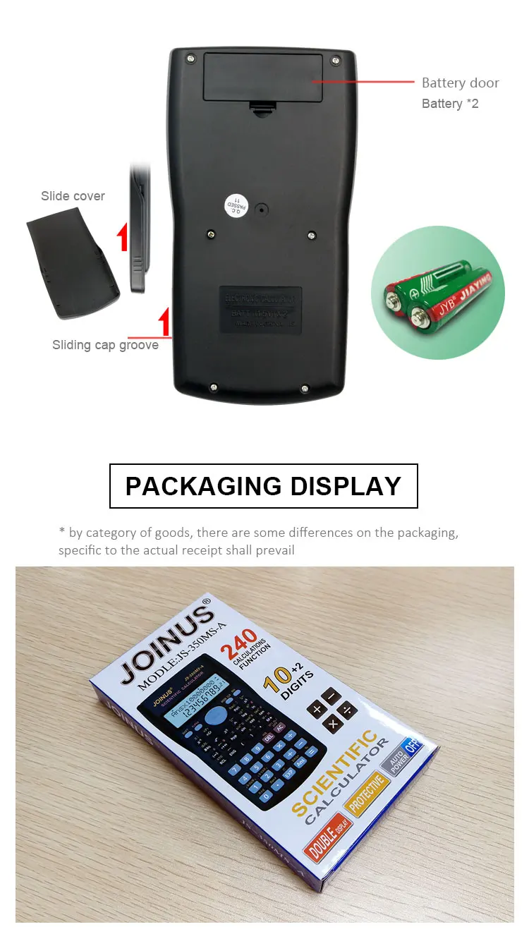 Promotional School Office Business Stationery Examination 12 Digits Electronic Mini Joinus Scientific Calculator for Student