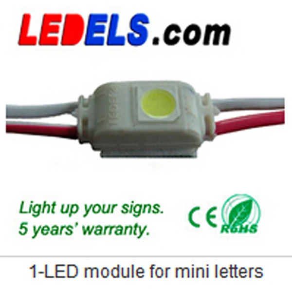 12v 0.24w 5050 1 led mini led module for mini slim channel letter