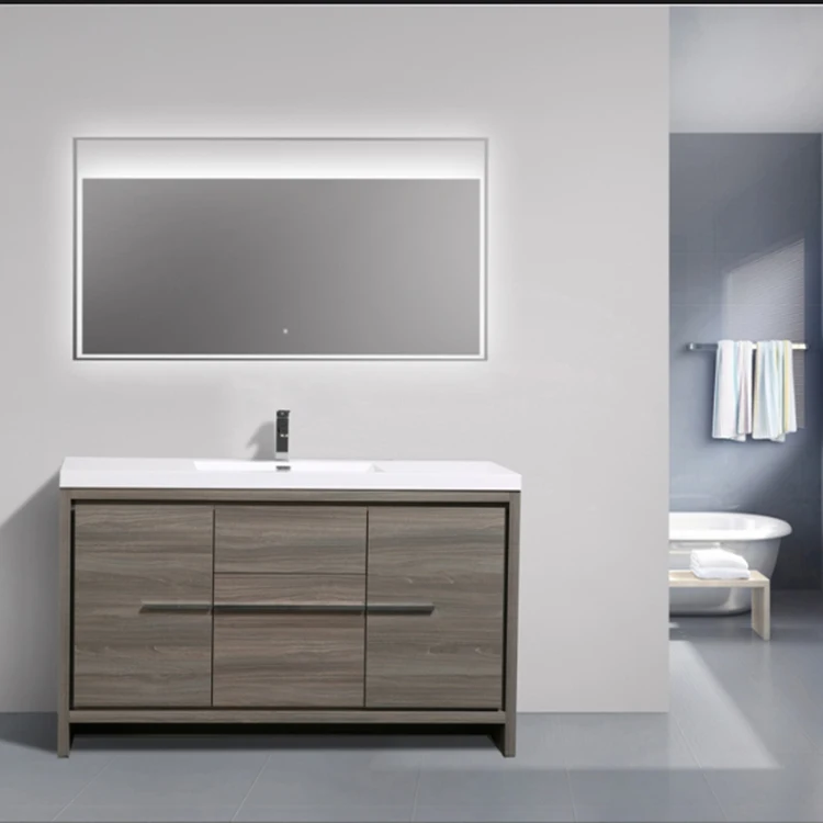 Water Resistant Mirror Bathroom Cabinet Luxury Furniture