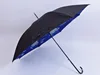 190 t double umbrella cloth lining printed straight rod umbrella