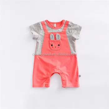 Hot Sale Short Sleeve Kids Romper Sets 100 Cotton Baby Boy Clothes