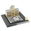 wange blocks building model fancy toys about The Louvre of Paris building blocks