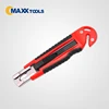 18mm single blade auto-retractable utility knife with belt cutter
