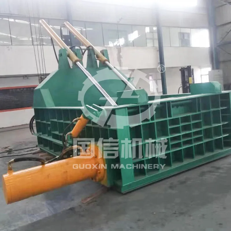 Steel scrap press baler