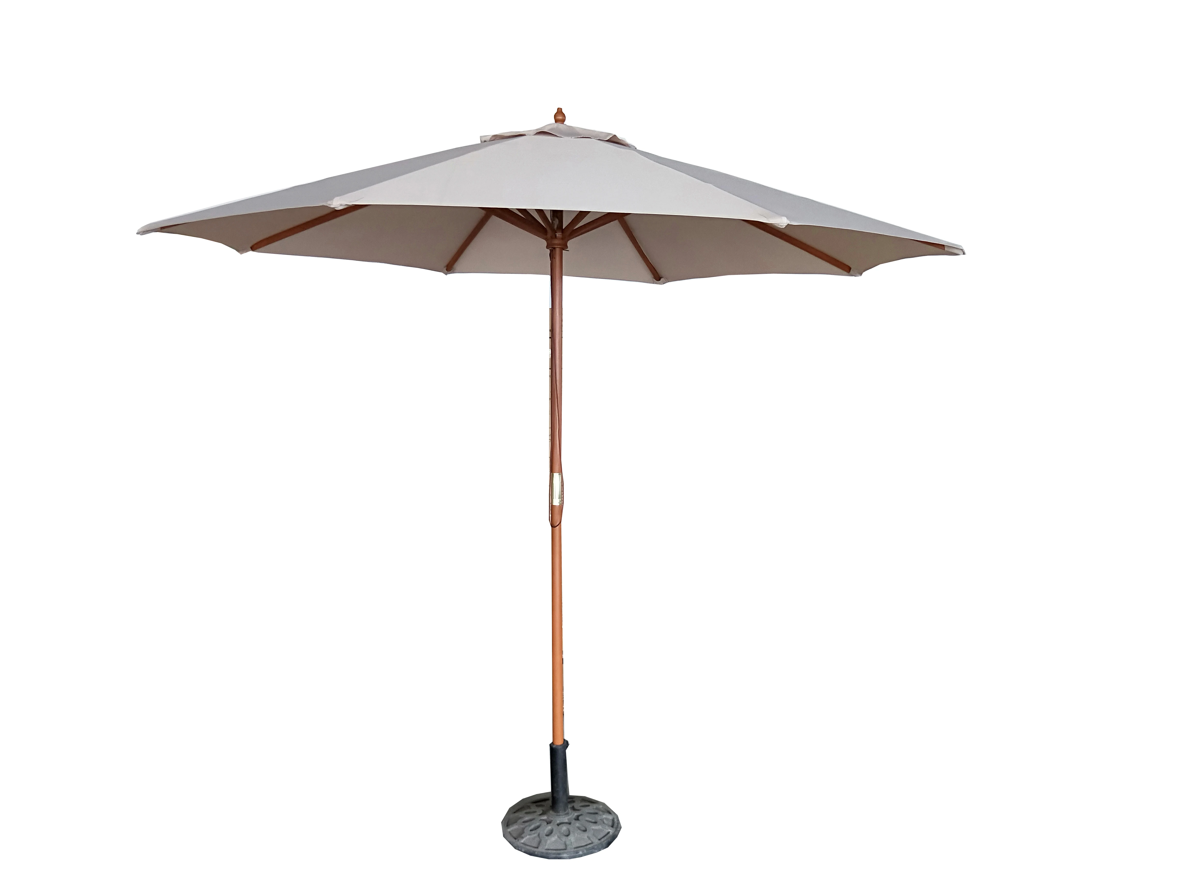 Cantilever Offset Patio Umbrella 10 Feet Hanging Garden Parasol Sunshade Bistro Market Banana Umbrella With Accessories Beige Cross Base Metal Crank 8 Strong Steel Ribs Air Vent For Sun