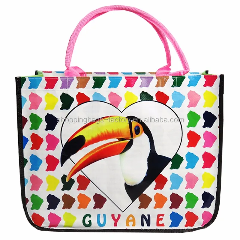 Reusable Carrefour Eyecatching Red Event Giveaways Bag Non Woven Tote