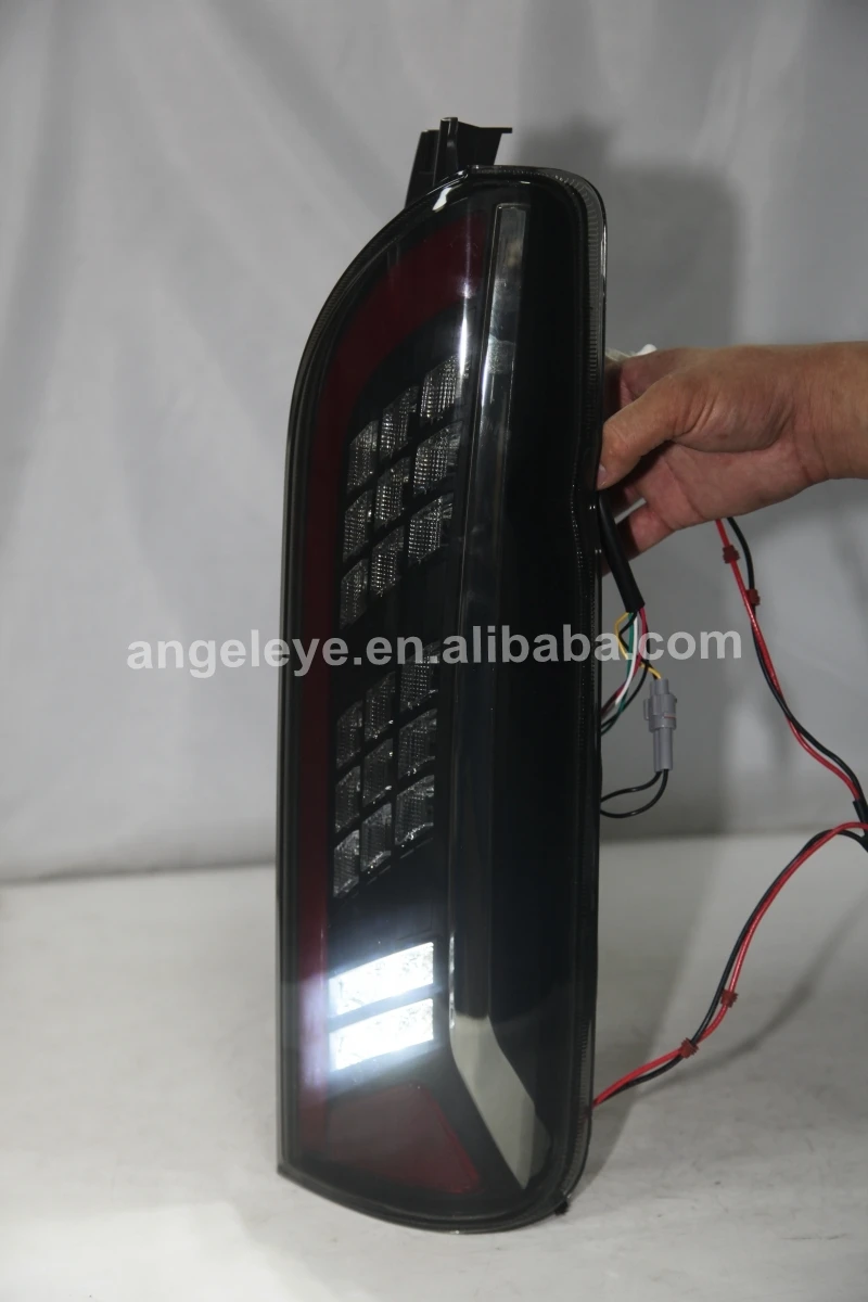 Full LED Tail Lights For TOYOTA HIACE Smoke Black Color 2014-UP YZ