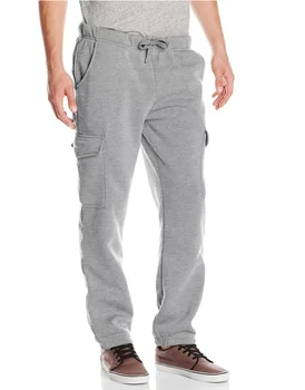 mens fleece cargo sweatpants