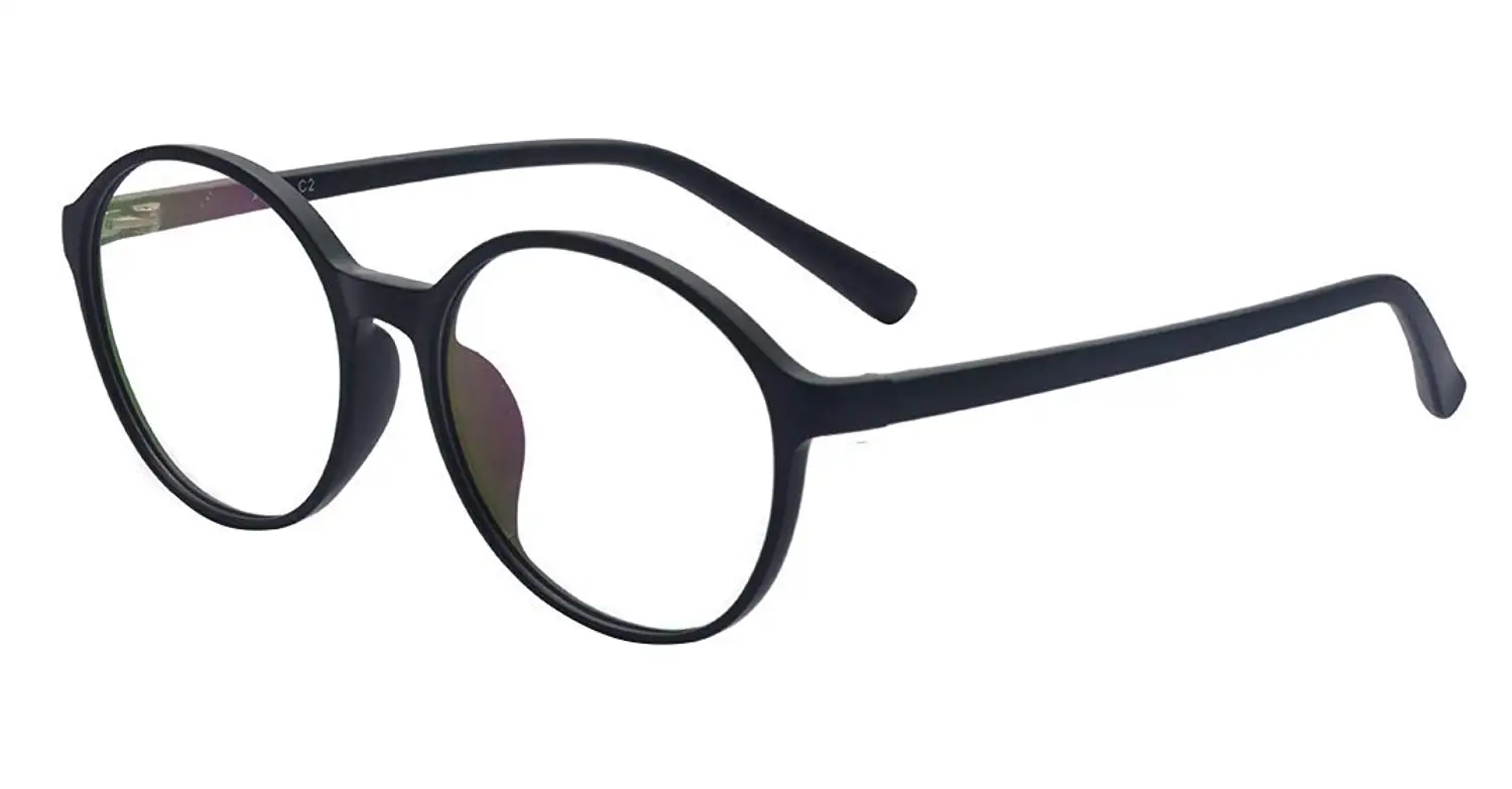 ALWAYSUV Round TR90 Full Frame Clear Lens Glasses Prescription Optical Glasses Frames