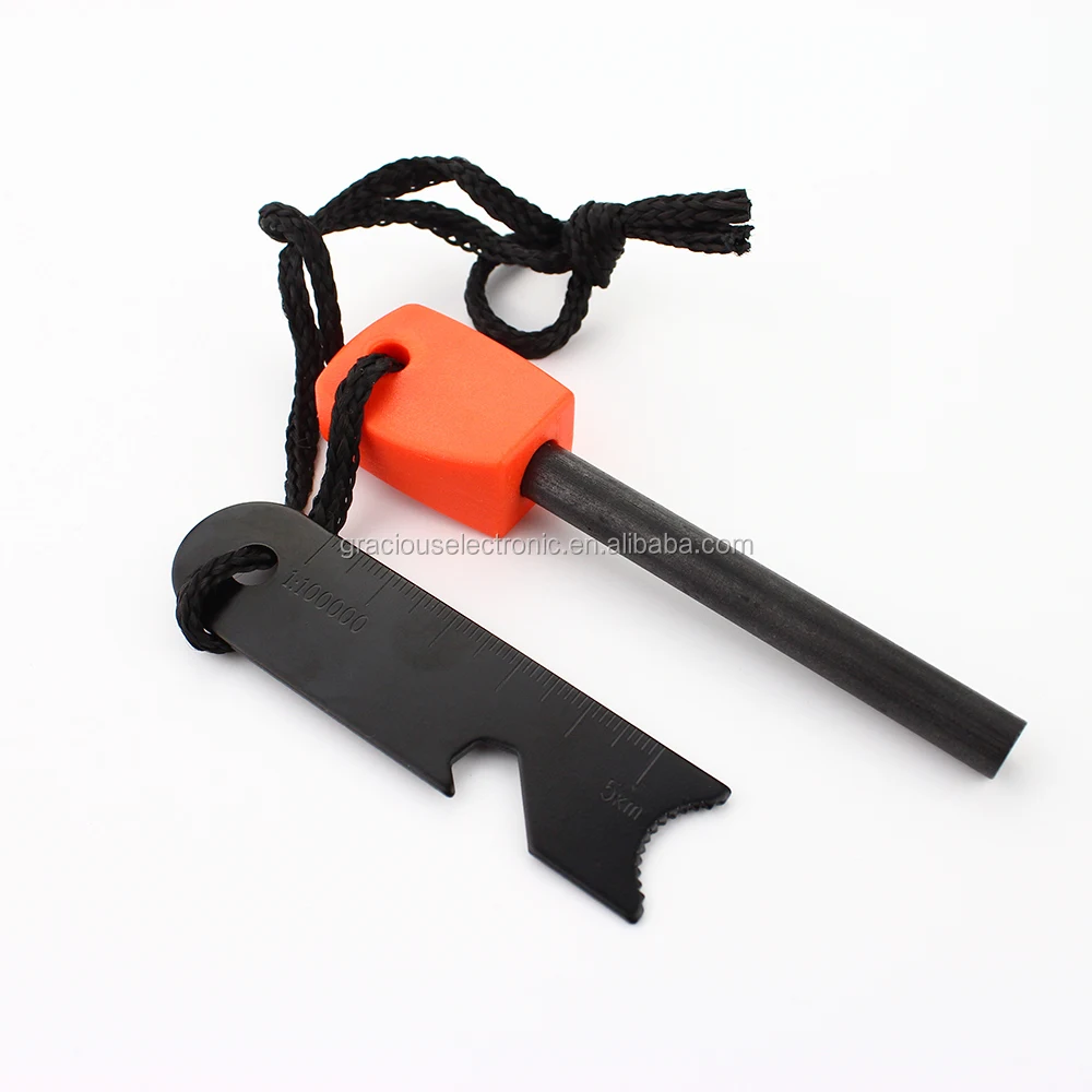 Custom Firesteel Survival Flint Steel Starter Match For Survivor Fire