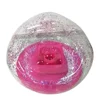 Pvc clear inflatable sofa with confitti inside