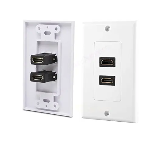RadioShack HDMI Decorator Wall Plate Cover 1 Port Extender Jack 1080P HD 10 pc
