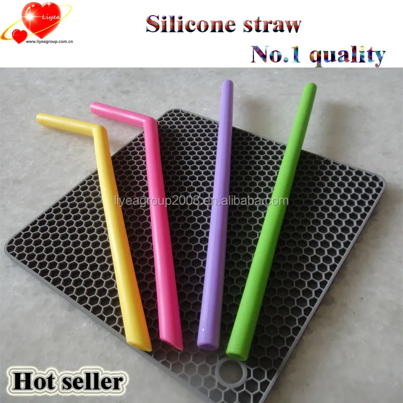 Thick Double Colours Straws Soft Double Colours Straws Fun Reusable