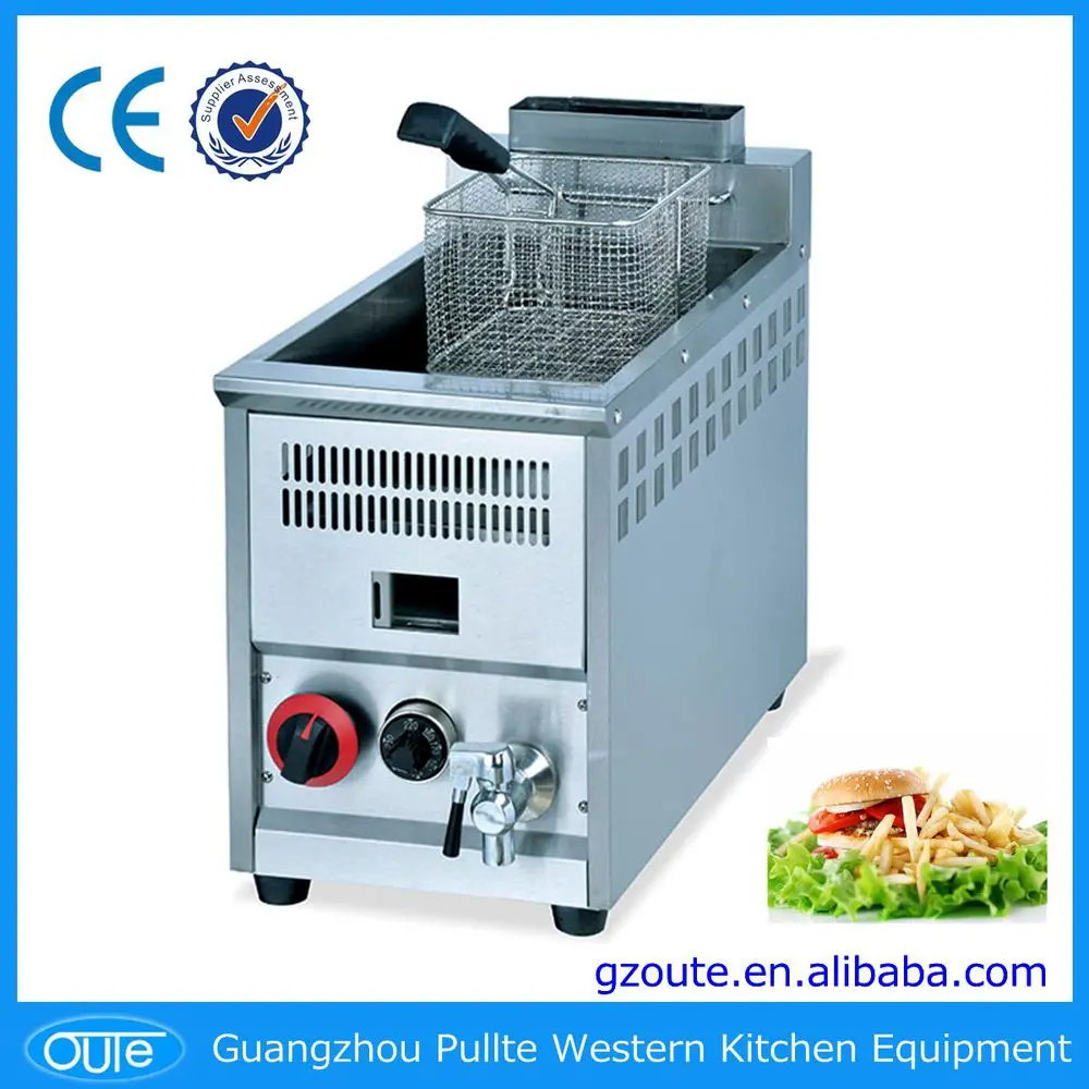 Chinese Gas Chips Frymaster Induction Deep Fryer Machine With Baskets