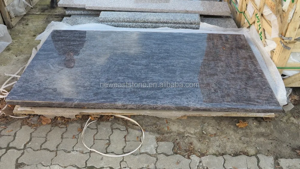 Bahama Blue Granite Headstone Tombstone Double Monuments ...