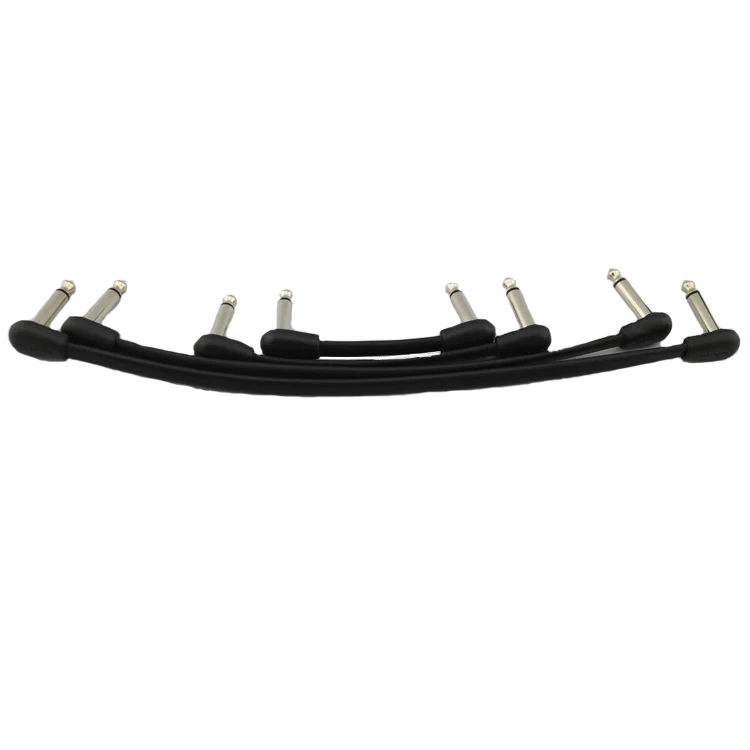 90 degree angle 6.35mm guitar bass effects cable mini guitar pedals effects  patch cable