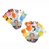 Dolery animal plush hand finger puppets baby toy 5pcs per set with card