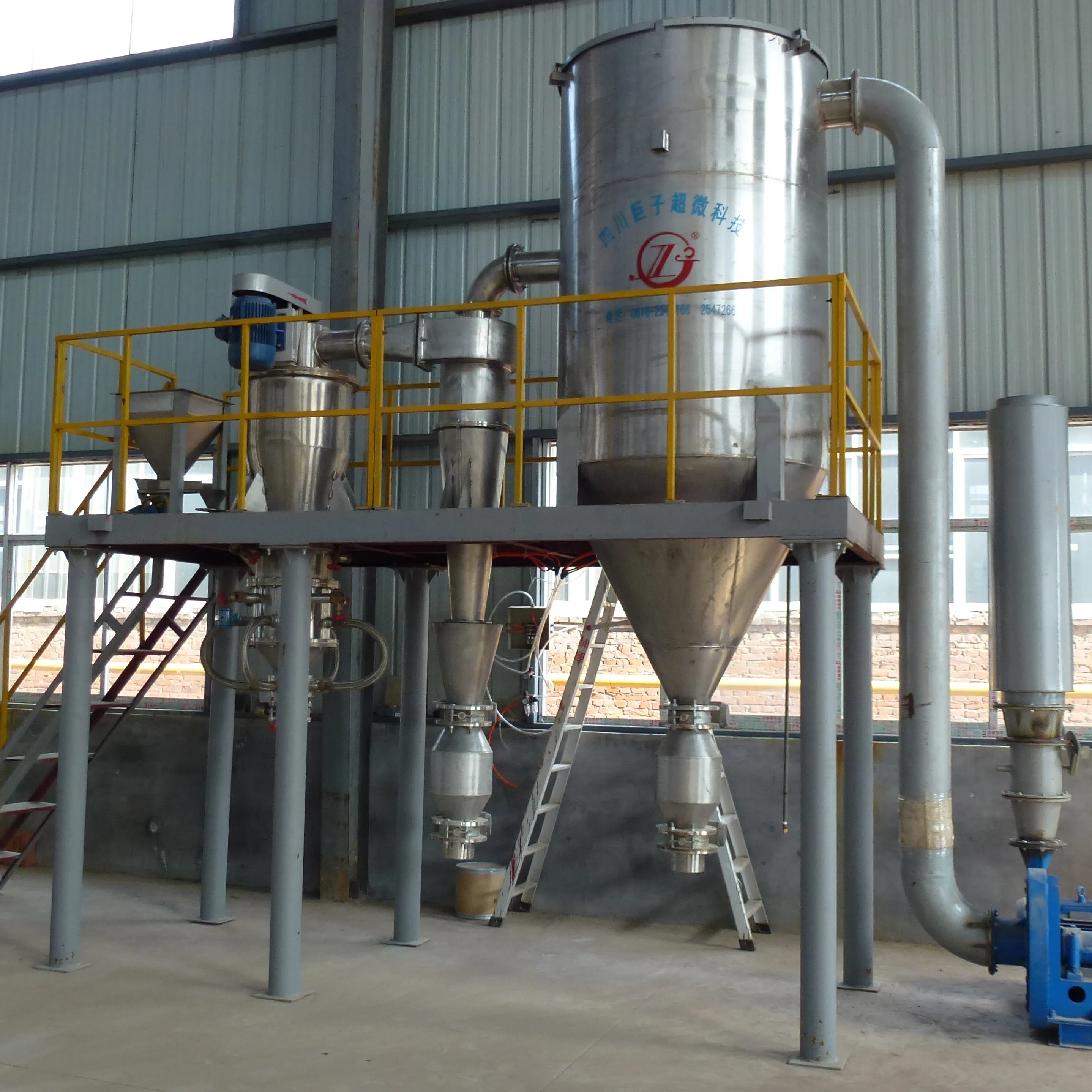 Ultra-fine Best Quality Nano Pulverizer Fluidized Bed Micronizer Jet ...