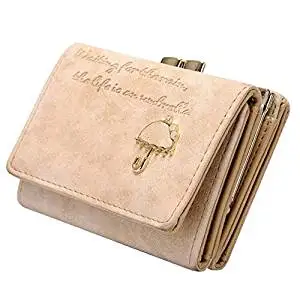 Short Clutch Wallet - TOOGOO(R)Women's Fashion Leather Wallet Button Clutch Purse Lady Short Handbag Beige
